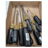 Black Rubber handled slotted & Phillips