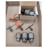 3/8in Jacobs Drill Chuck w/ Key, 3 Jacobs Drill