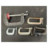 Variety sized C-Clamps