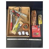 Measures, Shims, Soldering gun, utility knife,