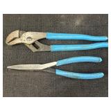 Channel Lock tongue-&-groove & long-nose pliers