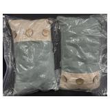 2 Pier Imports two-tone decorative throw pillows