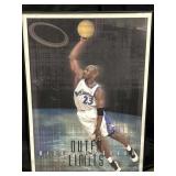 Framed poster Michael Jordan & the Wizards