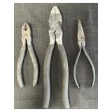(3) Needle Nose & Cutting Pliers