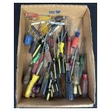 Various flat & phillips screwdrivers