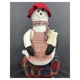 Snowfellas snowman plush doll & Rocking chair for
