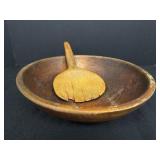 Primitive Wooden Dough Bowl w/ Paddle