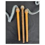 Primitive Wooden Spool Bobbins