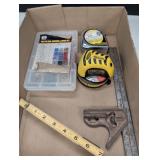 Straight-line Laser level, tape measure,Ace wood