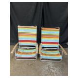 2 beach chairs