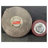 (2) Vtg. Lufkin 100 & 50FT. Circle Tape Meaures