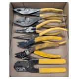 Channel Lock pliers, pointed wire cutting pliers