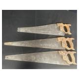 Warranted Superior & 2 Disston hand saws