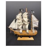 Small Wooden Pirate Ship Model