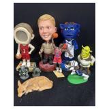 Variety of Bobbleheads, figurines, & more.