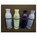 Cobalt Blue Bottle Set w/ stand