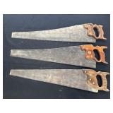 2 Warranted Superior & Disston Hand Saws