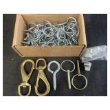 Bridle Rings, snap hooks, lunch pins, & more