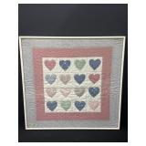 Framed Hearts Quilt Block