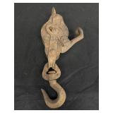 Primitive Metal Pulley & Hook