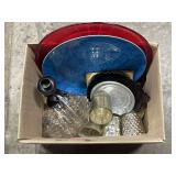Candle Holders, candy dishes, decorative plates