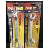 (2) Great Neck Boxed & Open end curvelock wrench