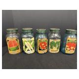 (5) Michael-Leonard Seed Co. Jar Lids & Ball