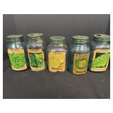 (5) Michael-Leonard Seed Co. Jar Lids & Ball