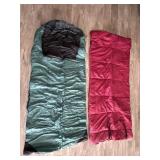 2 sleeping bags