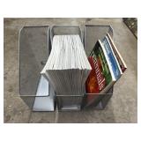 3- Steel Mesh Magazine Rack