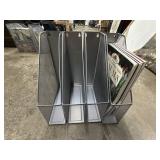 4- Steel Mesh Magazine Rack