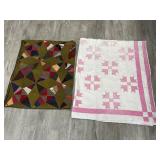 2 Hand stitched quilt