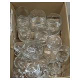Glasses, relish/candy dishes, shot glasses, wine