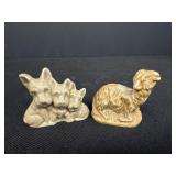 Japan Triple Dog Figurine & Sheep Figurine