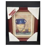 Framed vase & fruit print