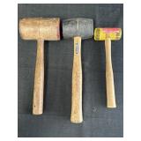 (3) Craftsman, Vermont American, & wooden mallet