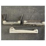 (3) Eklind Hex key tools variety sized.