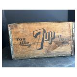 7Up bottle crate @You like it... it likes you"