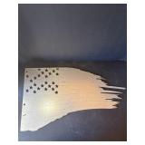 Diecut Metal Abstract Flag
