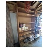 Wooden shelf unit 7 shelves