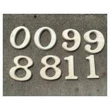 Wooden 6.5" house numbers