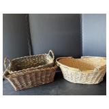 (3) Vintage Wicker Baskets