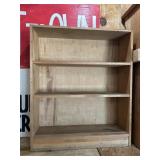 3 shelf wooden shelving unit
