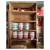 5 shelf wooden shelving unit