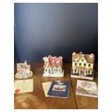 (3) Miniature Christmas Villages