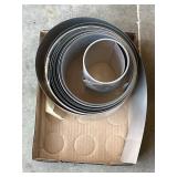rolled coil of aluminum/metal flashing strip