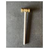 5.25" brass and steel machinist hammer