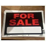 (7) Hillman Sign Co." For Sale Signs"