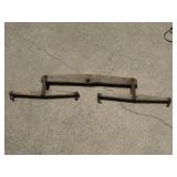 64" wooden & metal doubletree