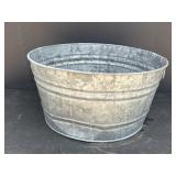 19" Galvanized tub